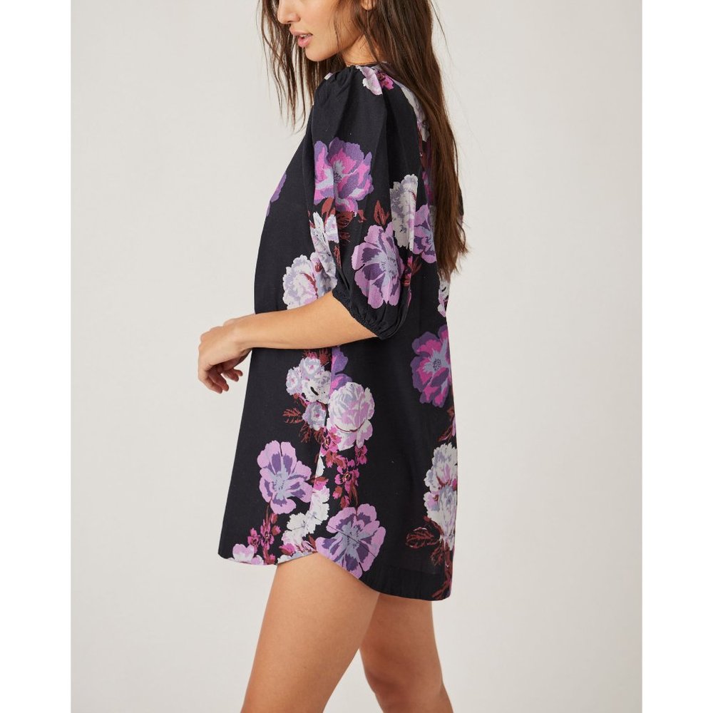 🎉LAST CHANCE🎉 FREE PEOPLE Maye Poplin Tunic / Midnight Combo - Picture 2 of 7